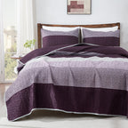 NoirZen Quilt Set – Black and White Striped All-Season Comfort with Plush Softness 13