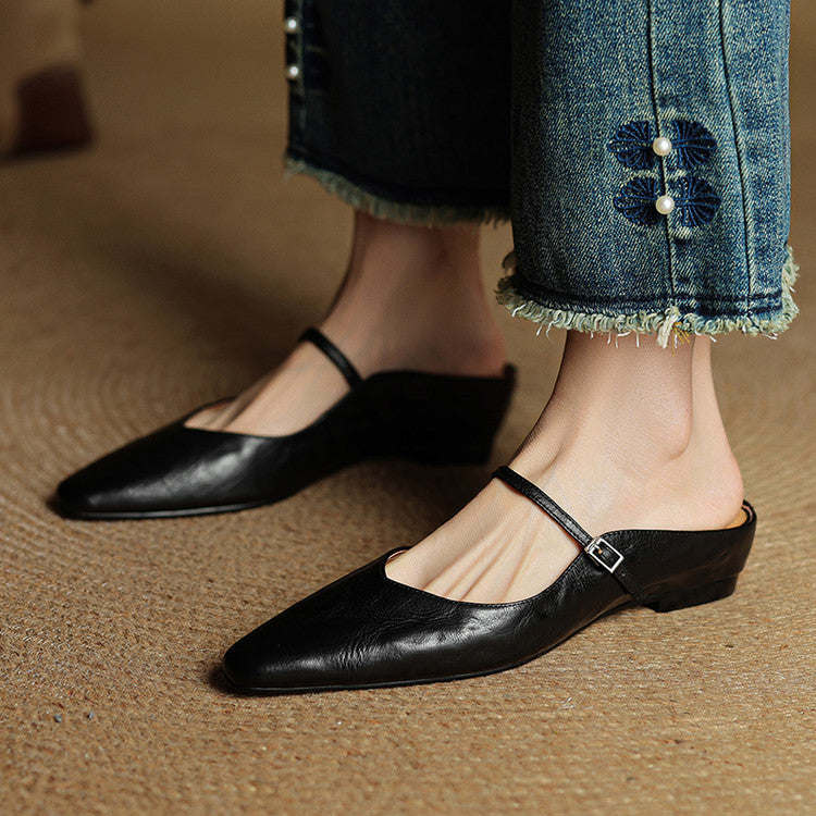 Bella Women's Mules | Genuine Leather, Comfortable Design