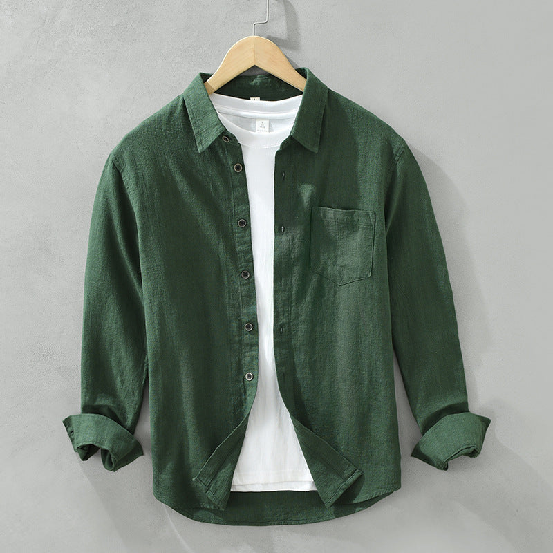Avencea — Lightweight Breathable Linen Shirt with Textured Weave