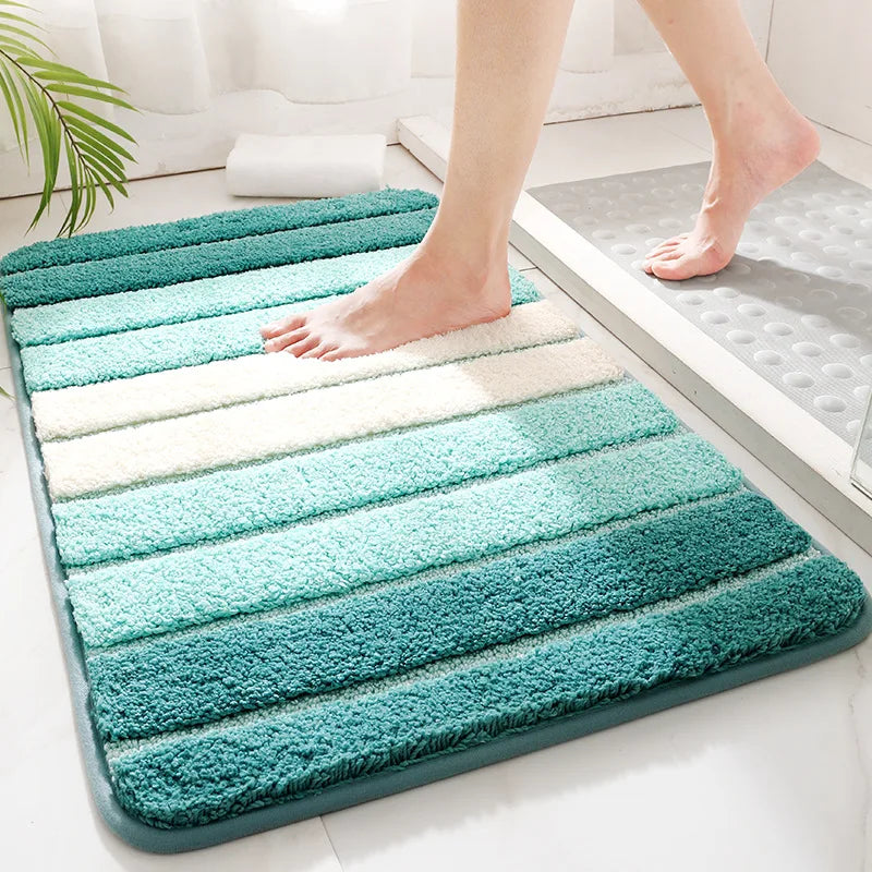Organic Microfiber Bath Rug with Non-Slip Backing – Soft and Absorbent Bathroom Mat for Ultimate Comfort 0