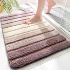 Organic Microfiber Bath Rug with Non-Slip Backing – Soft and Absorbent Bathroom Mat for Ultimate Comfort 1