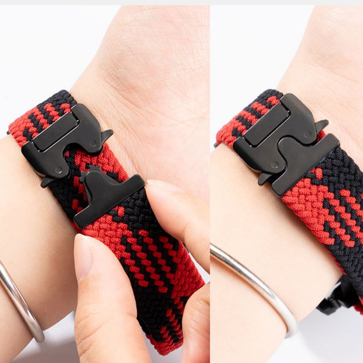 Pace Nylon Watch Band | Durable Parachute Buckle for Garmin 3