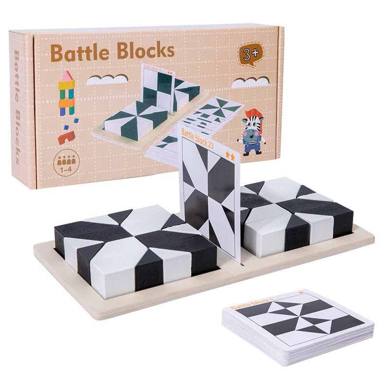 Pico Logic Puzzle | 80 Challenge Cards, Beech Wood Blocks 7