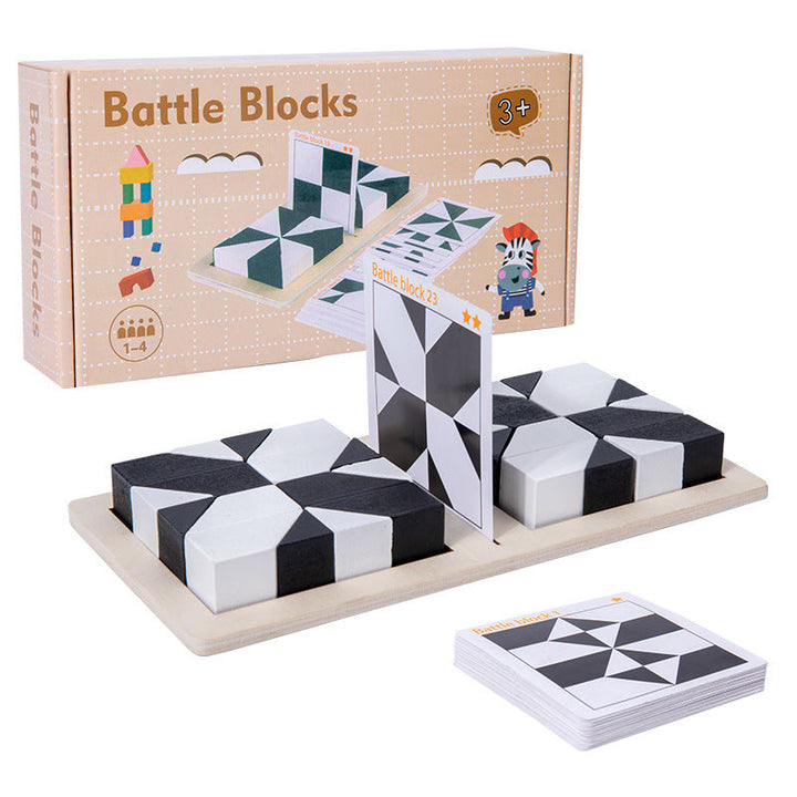 Pico Logic Puzzle | 80 Challenge Cards, Beech Wood Blocks 7