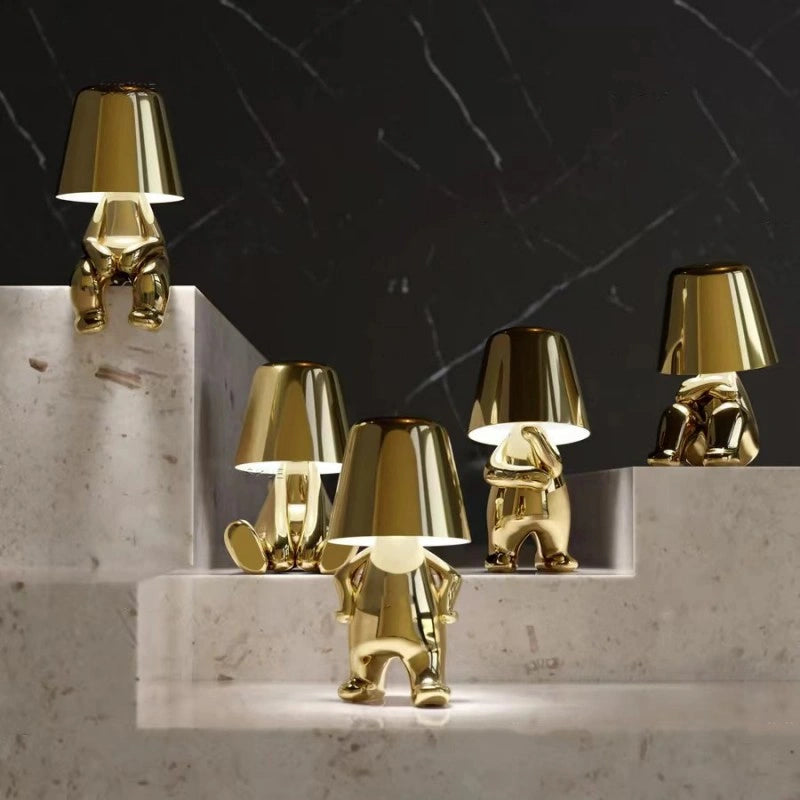 RayDude Artistic Lamp | Dimmable, Rechargeable Resin Design 1