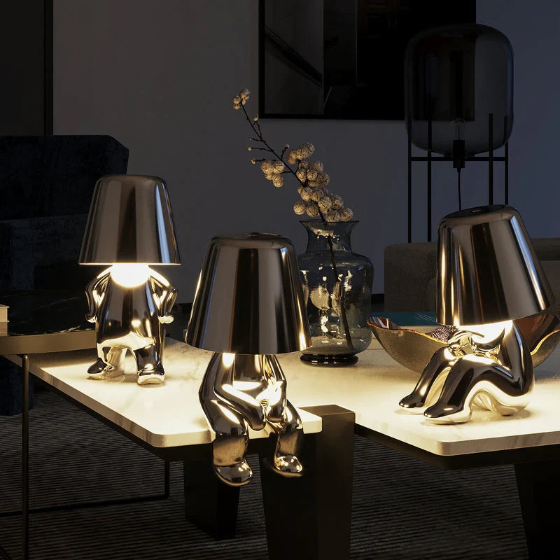 RayDude Artistic Lamp | Dimmable, Rechargeable Resin Design 11