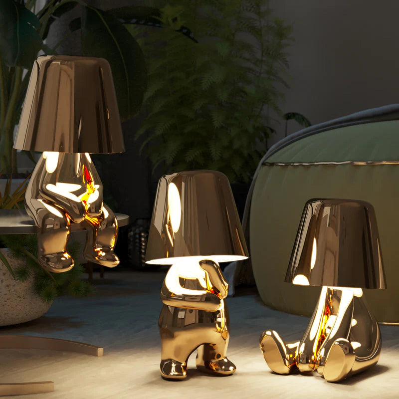 RayDude Artistic Lamp | Dimmable, Rechargeable Resin Design 4