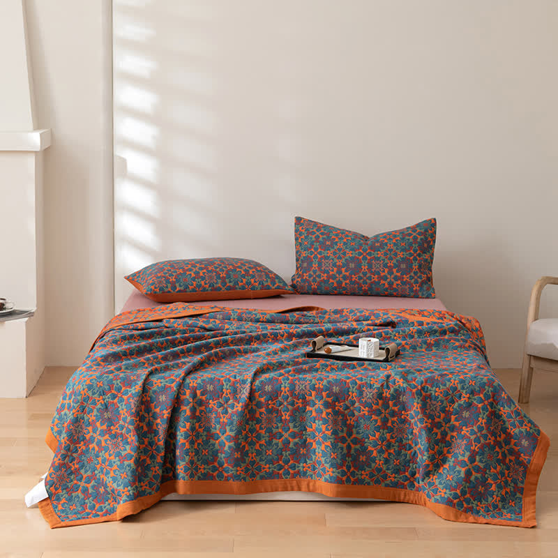 Reversible Organic Cotton Quilt – Six-Layer Breathable Design for All-Season Comfort 4