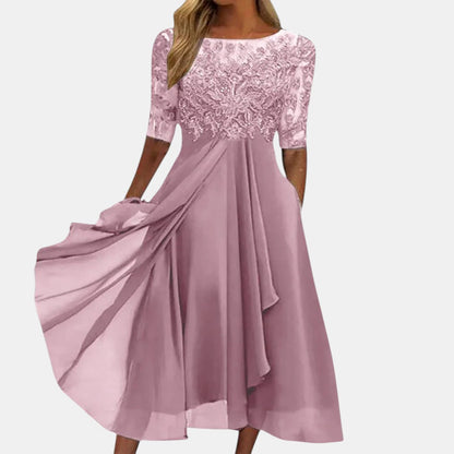 Rhea Lace Dress | Elegant White Dress for Women, Flattering Fit 1