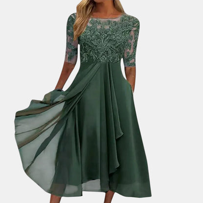 Rhea Women's Dress | Lace, Timeless Elegance for Special Occasions 3