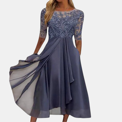 Rhea Women's Dress | Lace, Timeless Elegance for Special Occasions 4