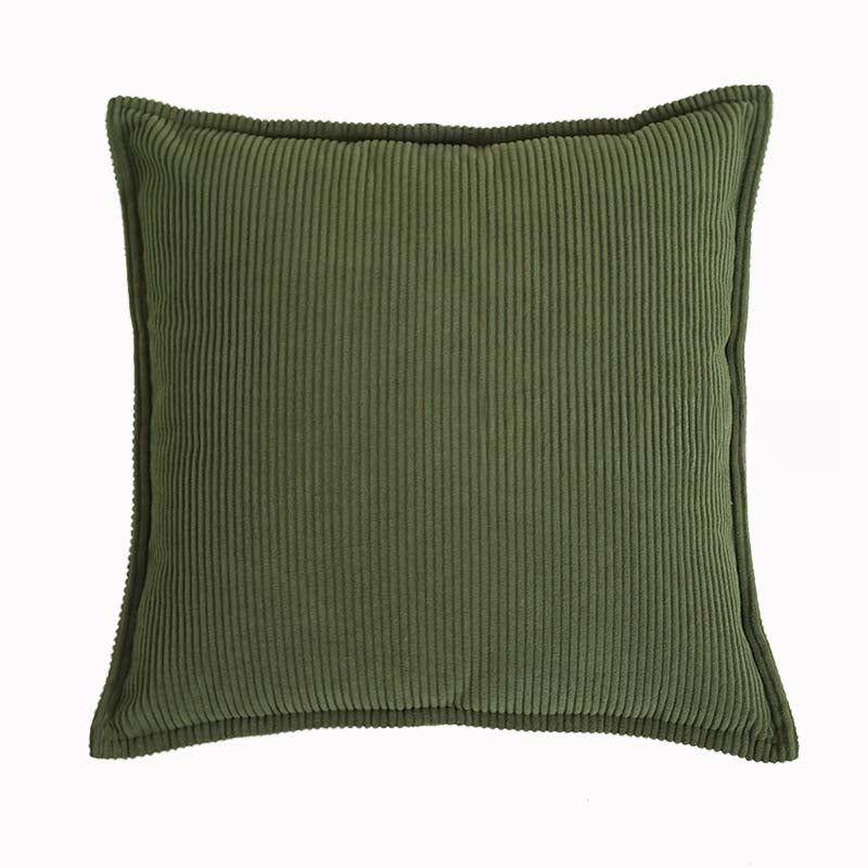 Ribbed Corduroy Throw Pillow in Earthy Tones – Soft and Versatile 18x18 Inches 6