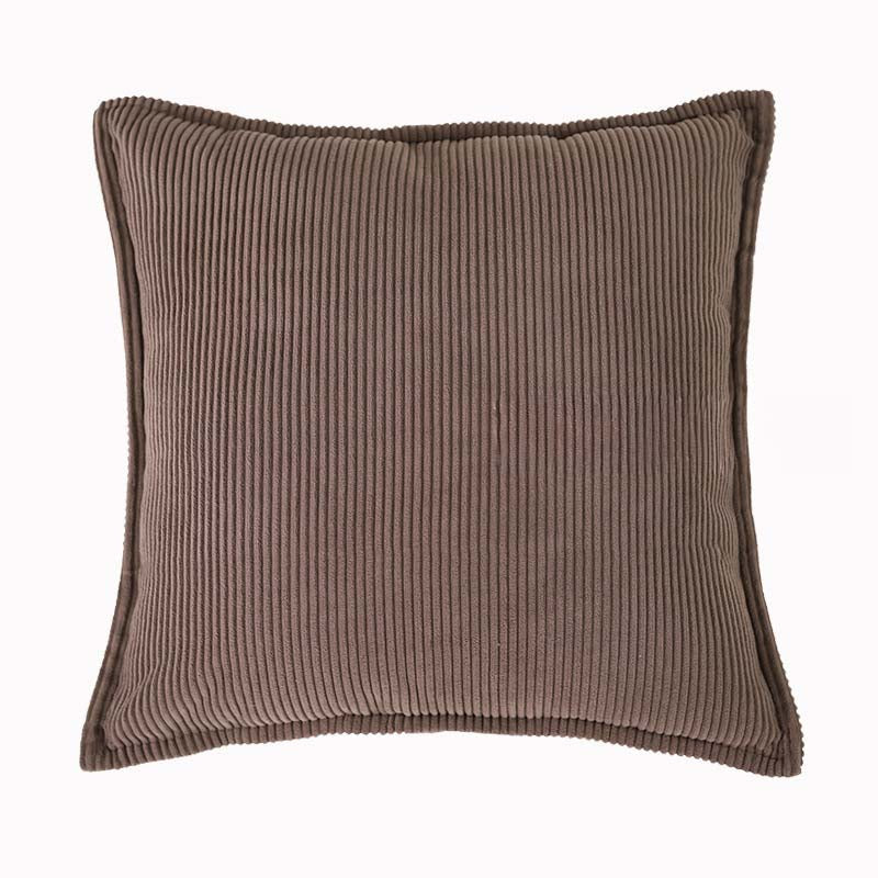Ribbed Corduroy Throw Pillow in Earthy Tones – Soft and Versatile 18x18 Inches 8