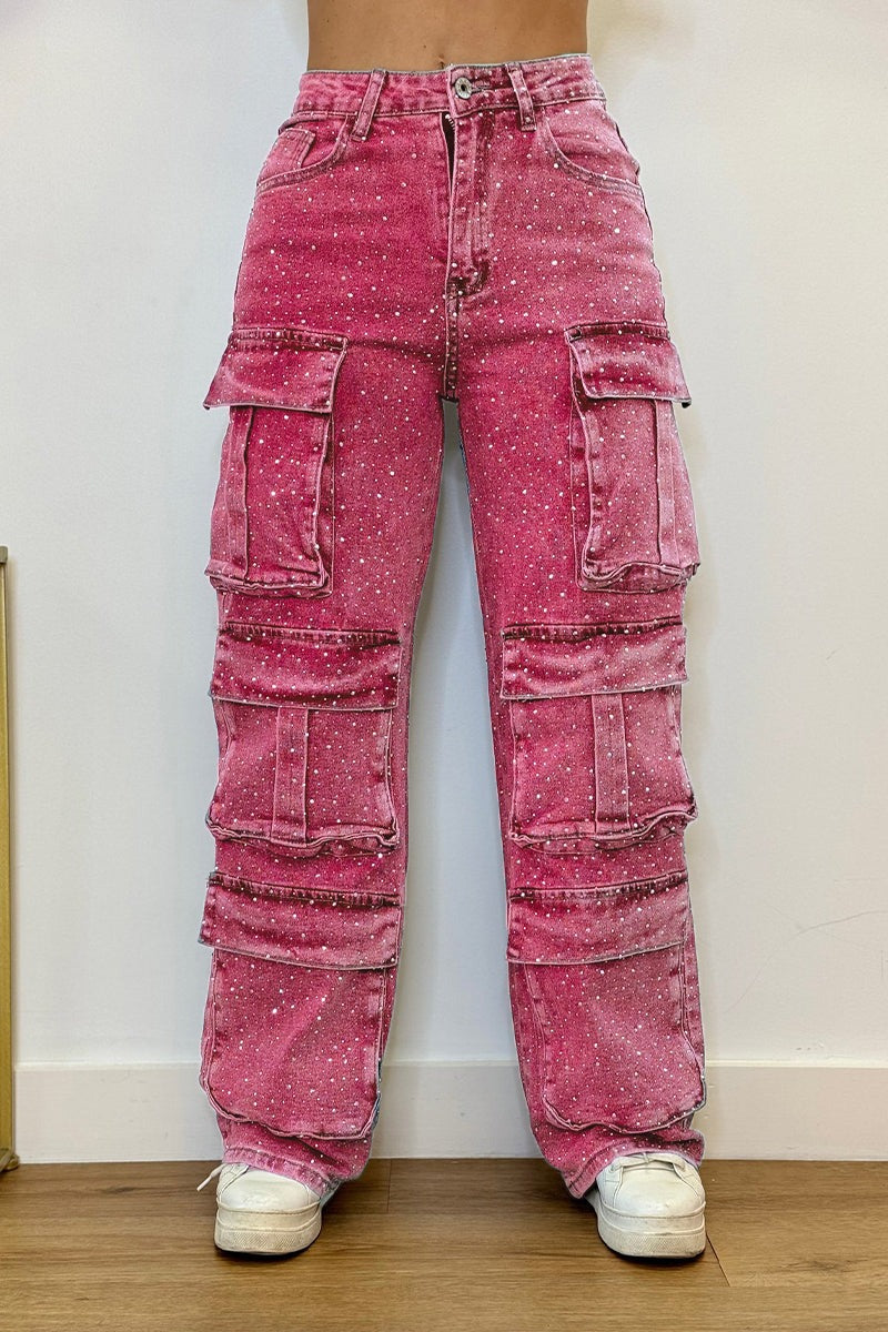 Rina Wide Leg Jeans | High-Waisted, Baggy Fit, Cotton Blend 6