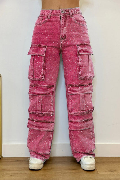Rina Wide Leg Jeans | High-Waisted, Baggy Fit, Cotton Blend 6