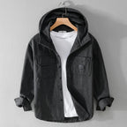 Heavyweight Cotton Hoodie with Structured Hood and Deep Pockets