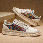 Trek Sneakers | Lightweight Canvas, Tribal-Inspired Design