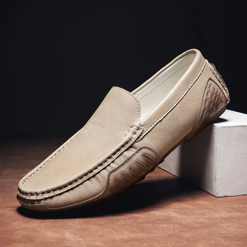 Renly Loafers — Men's Genuine Leather Dress Shoes with Breathable Comfort