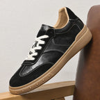 Stevano — Genuine Leather Sneakers with Cushioned Sole