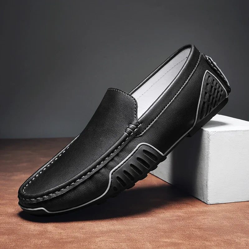 Renly Loafers — Men's Genuine Leather Dress Shoes with Breathable Comfort