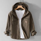 Heavyweight Cotton Hoodie with Structured Hood and Deep Pockets