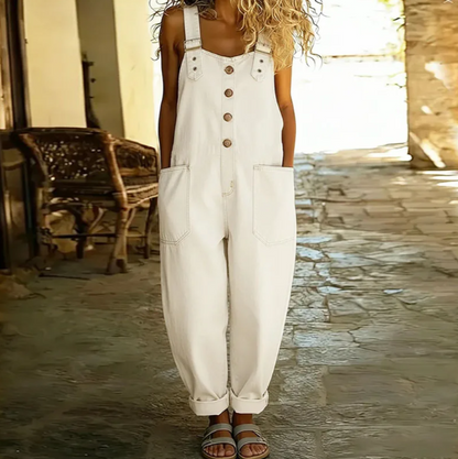 Sable Denim Overalls for Women | Soft Cotton Blend, Vintage Look 8