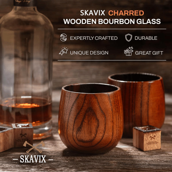 Savor Wooden Cup | Handmade, Charred Design for Bourbon 1