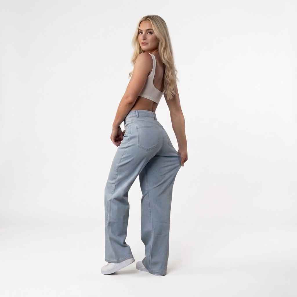 Sculpt Wide Leg Jeans | Curve-Sculpt Technology, Mid Rise, Comfort Fit 0