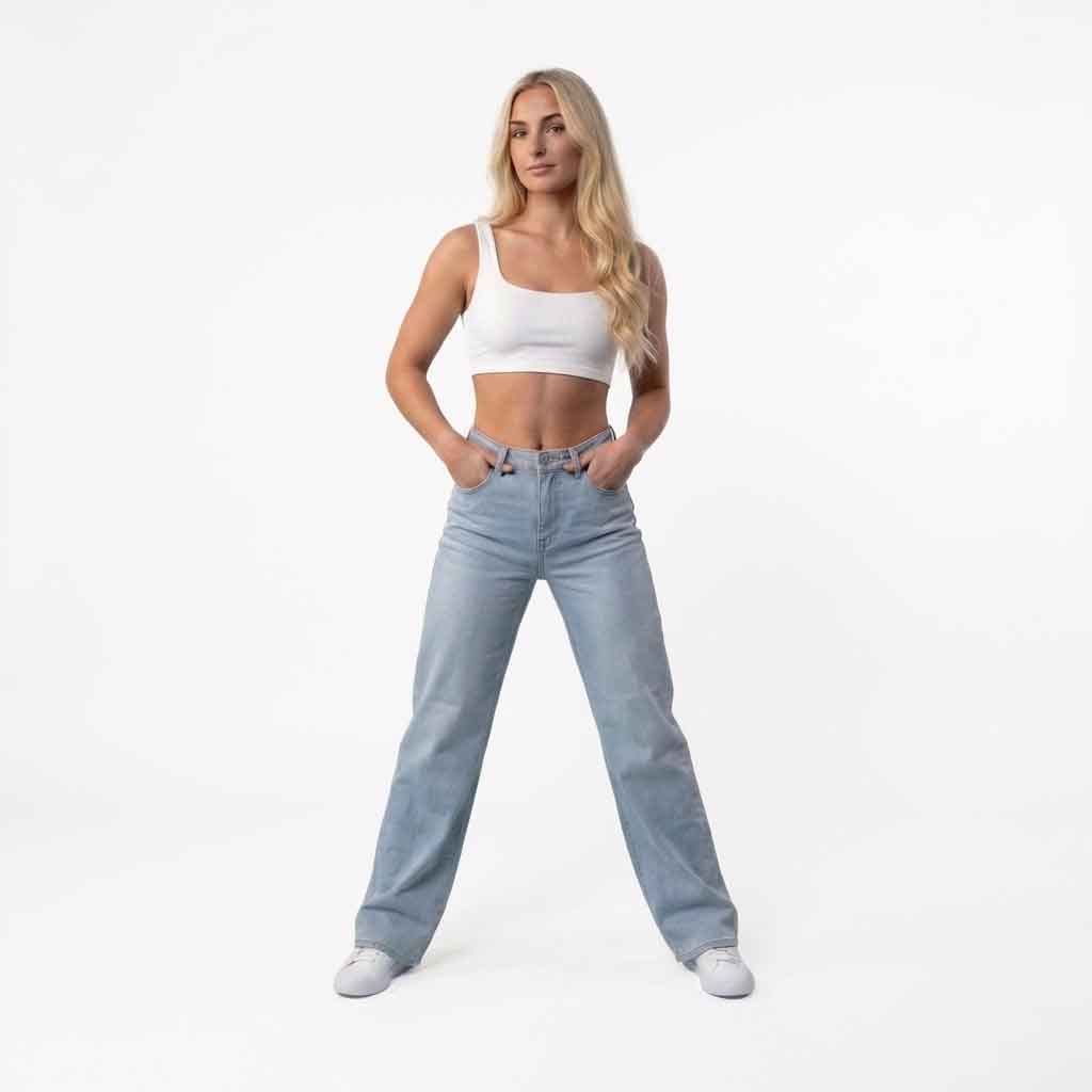 Sculpt Wide Leg Jeans | Curve-Sculpt Technology, Mid Rise, Comfort Fit 1