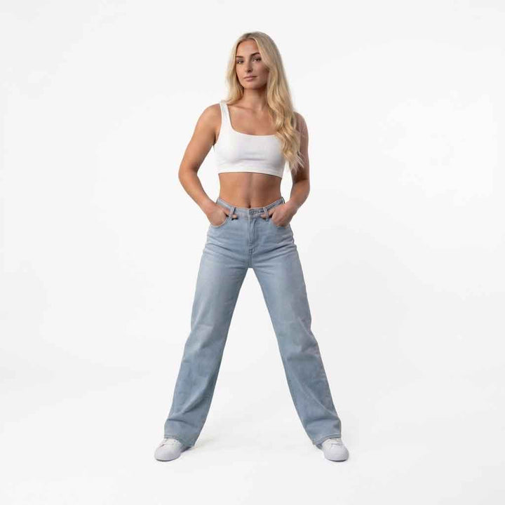 Sculpt Wide Leg Jeans | Curve-Sculpt Technology, Mid Rise, Comfort Fit 1