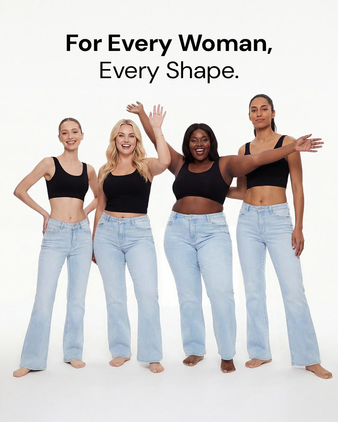 Sculpt Wide Leg Jeans | Curve-Sculpt Technology, Mid Rise, Comfort Fit 8