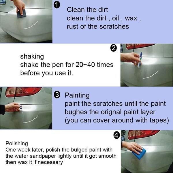 Sparrow Car Touch Up Paint Pen | Quick-Drying, Multipurpose Scratch Repair 3