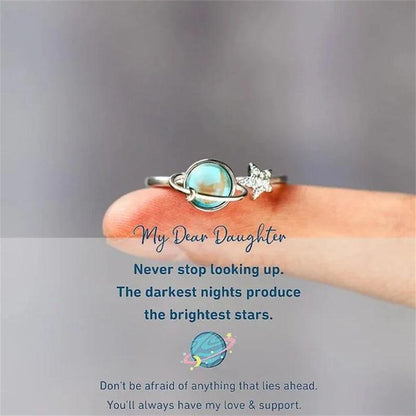 Stella Moon Ring | Adjustable Silver-Tone, Star and Moon Design 5