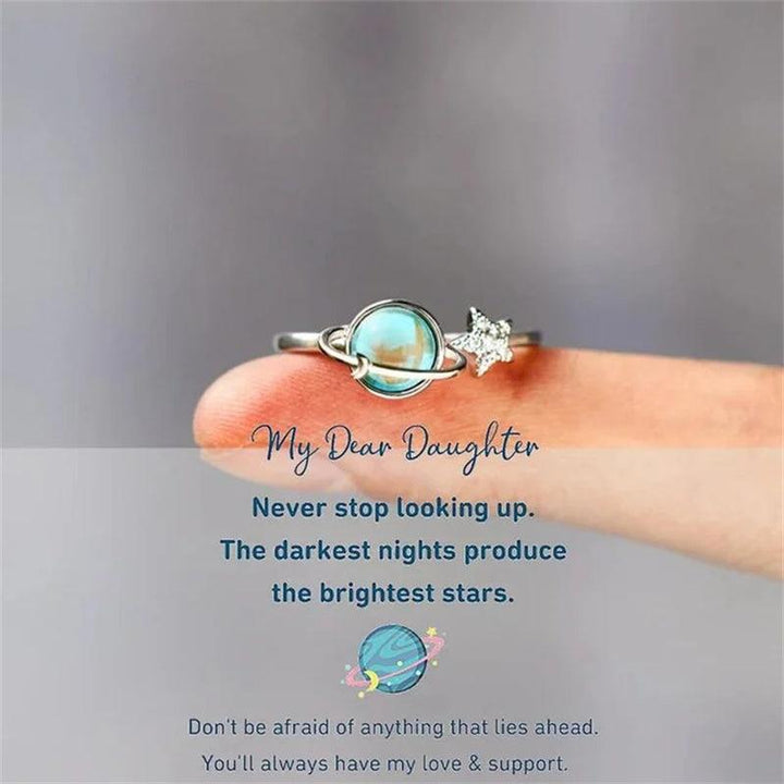 Stella Moon Ring | Adjustable Silver-Tone, Star and Moon Design 5