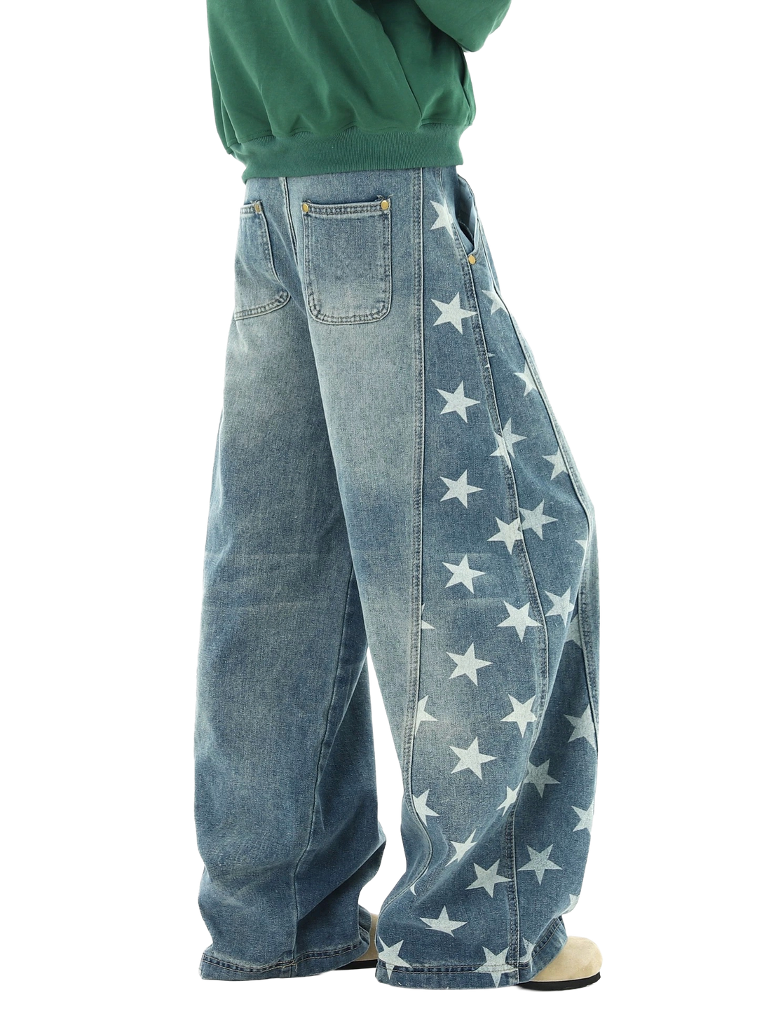 Stellar Wide Leg Jeans | Lightweight Denim, Exaggerated Silhouette 1