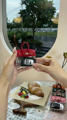 Tara Key Case | Premium Microfiber Leather, Chic Design 1