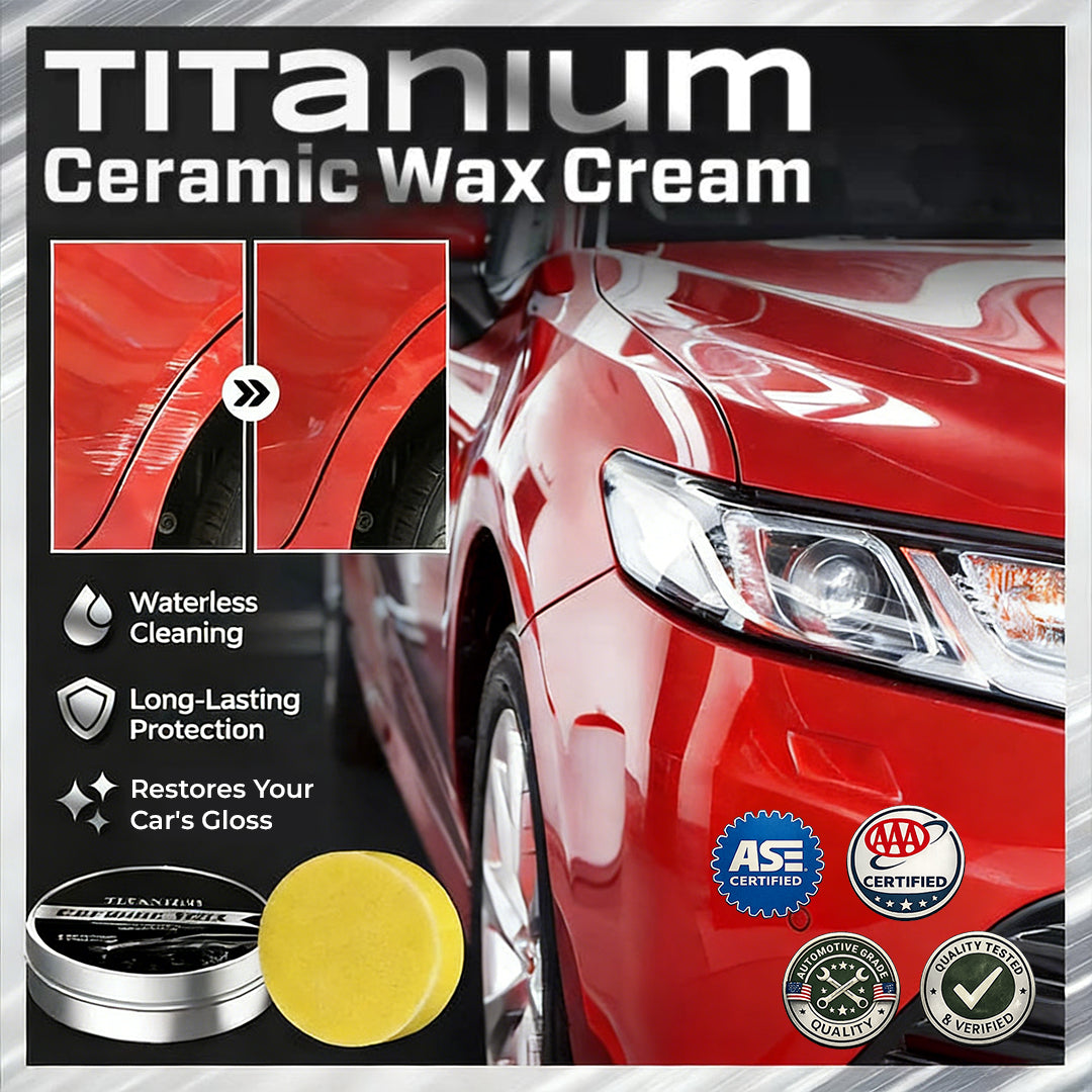 Titanium Ceramic Wax Cream | 9H Nano-Ceramic Protection, Deep Wet-Look Shine 0