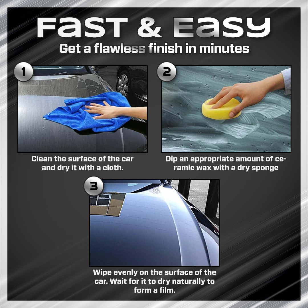 Titanium Ceramic Wax Cream | 9H Nano-Ceramic Protection, Deep Wet-Look Shine 2