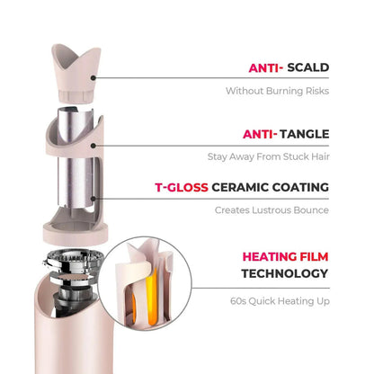 Vera EverCurl Hair Styler | Professional, Anti-Tangle Technology, 3 Heat Levels 2