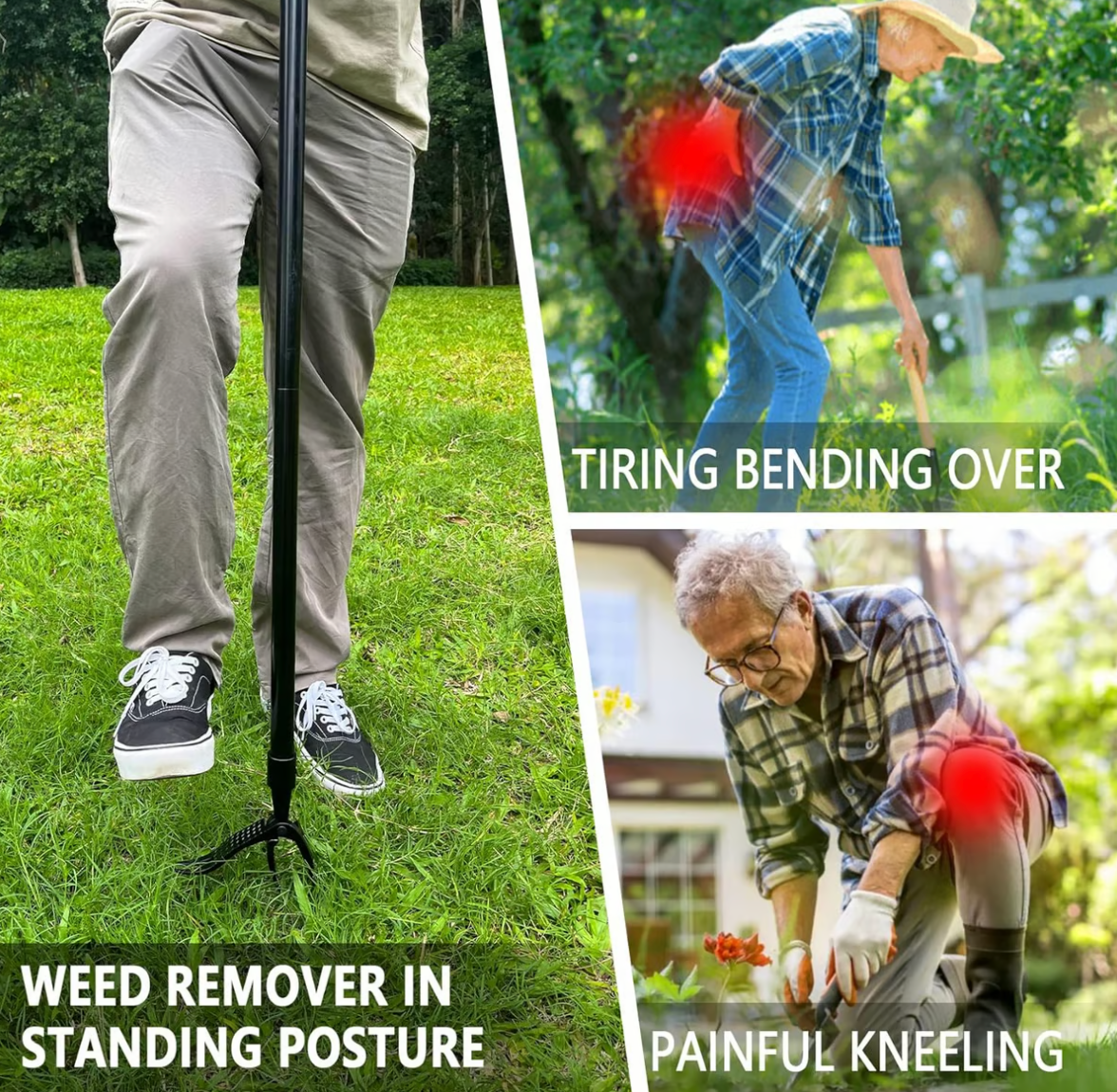 Wanda Garden Tool | Ergonomic Weed Remover, High-Strength Steel 6