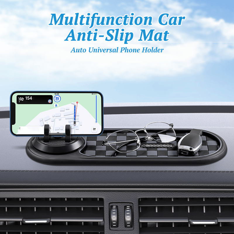 Woyuosn Car Dashboard Mat | Multi-Functional Organizer with Phone Holder, Non-Slip PVC 1