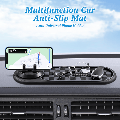 Woyuosn Car Dashboard Mat | Multi-Functional Organizer with Phone Holder, Non-Slip PVC 1