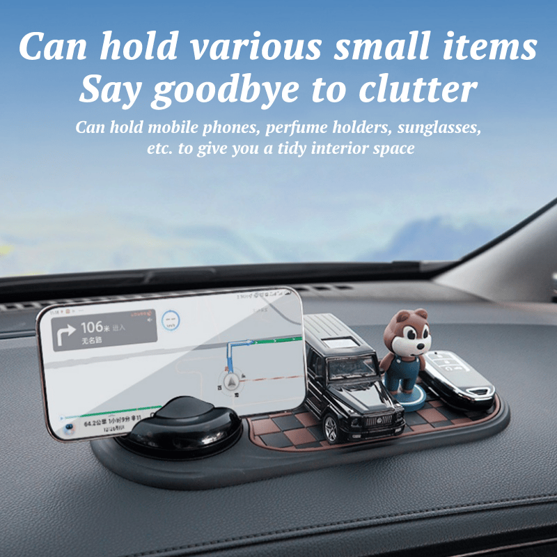 Woyuosn Car Dashboard Mat | Multi-Functional Organizer with Phone Holder, Non-Slip PVC 2