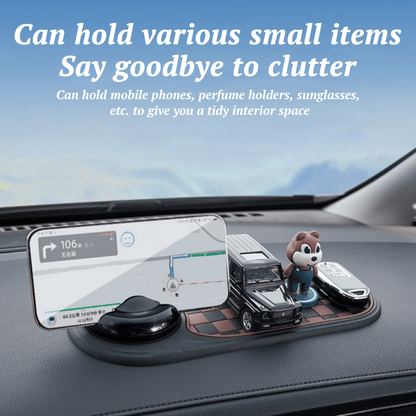 Woyuosn Car Dashboard Mat | Multi-Functional Organizer with Phone Holder, Non-Slip PVC 2