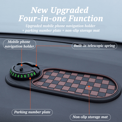 Woyuosn Car Dashboard Mat | Multi-Functional Organizer with Phone Holder, Non-Slip PVC 3