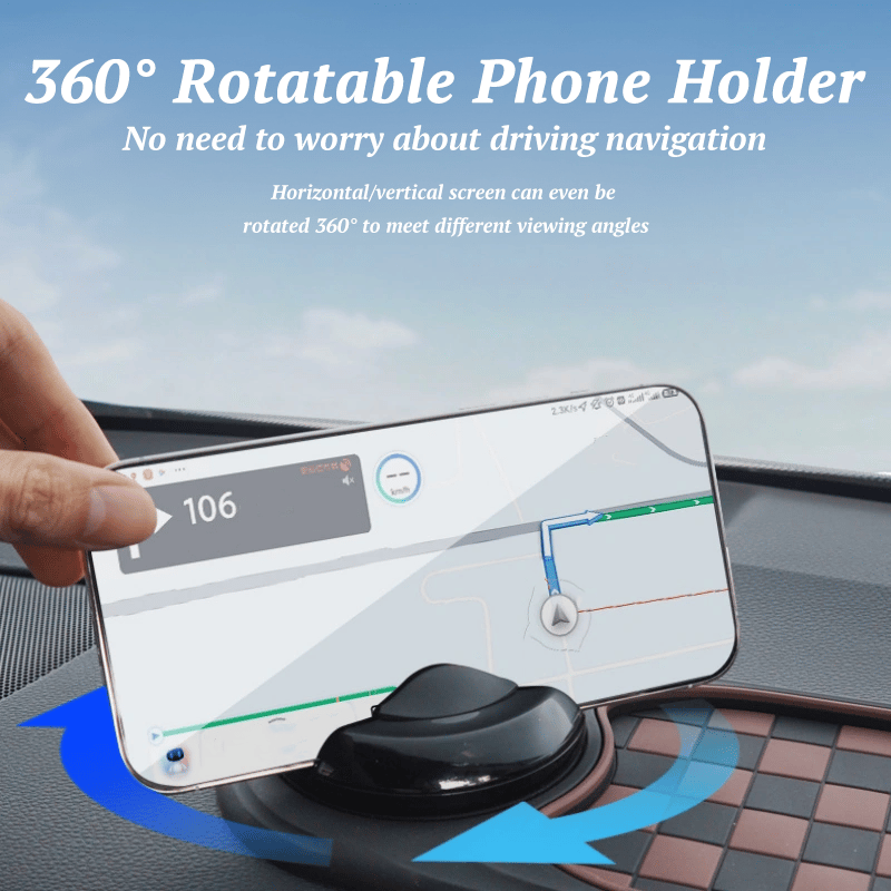 Woyuosn Car Dashboard Mat | Multi-Functional Organizer with Phone Holder, Non-Slip PVC 4