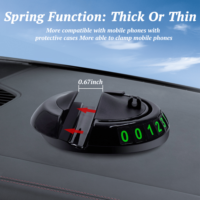 Woyuosn Car Dashboard Mat | Multi-Functional Organizer with Phone Holder, Non-Slip PVC 7
