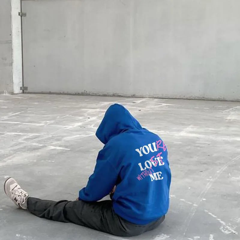Yonder Hoodie | Casual Letter Print, Comfortable Loose Fit for Men 5