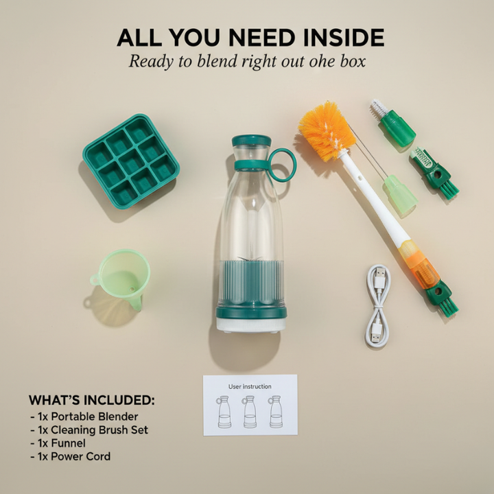 Zestix Portable Blender | 18,000 RPM, Self-Cleaning Blender Bottle 6