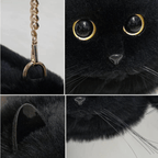 A realistic feline - inspired purse that makes a sensation everywhere (Black ) - | Zavonix